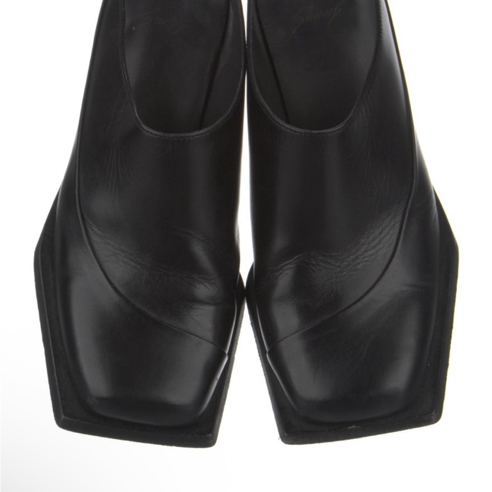 Sunnei black Leather Mule Heels - Picture 8 of 10